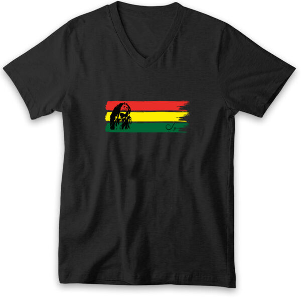 Bob Marley V-neck Tshirt  Thumbnail