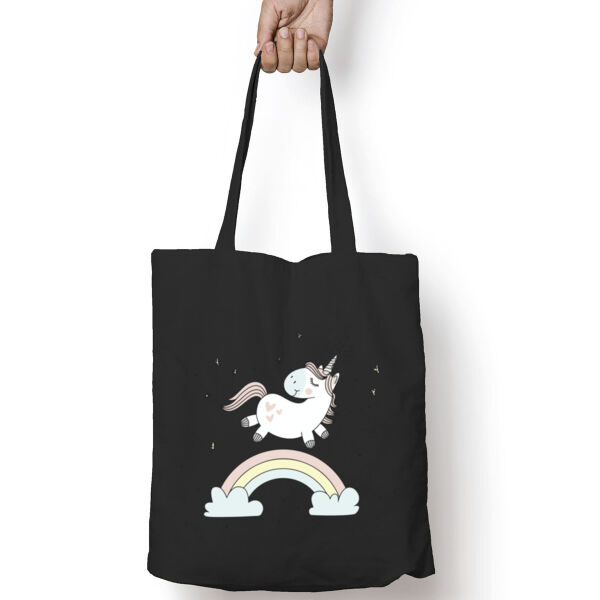 Unicorn Tote Bag With Pocket Thumbnail