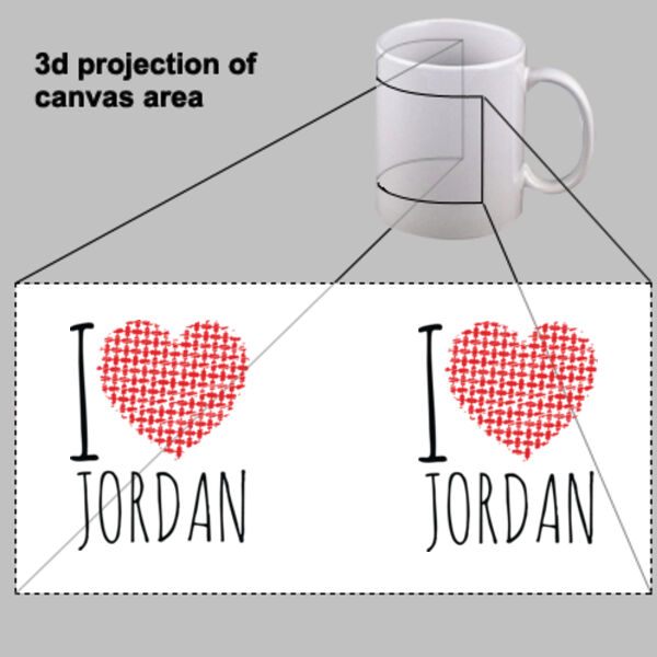 I Love Jordan Mug Thumbnail