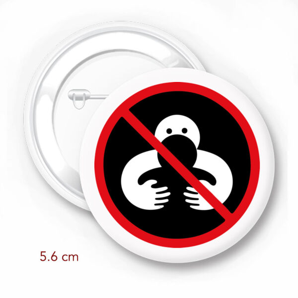 No Hugging Pin Thumbnail