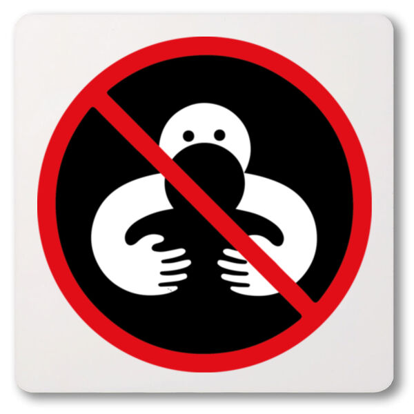 No Hugging Coaster Thumbnail