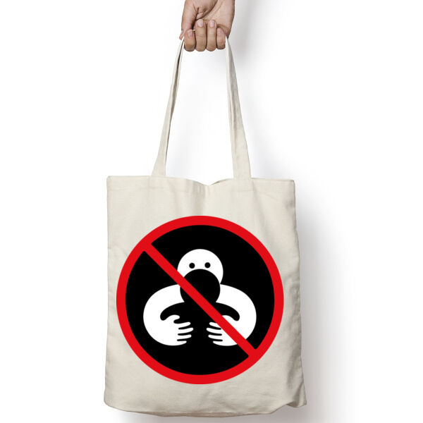 No Hugging Tote Bag Thumbnail