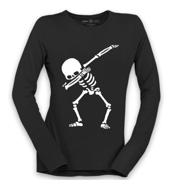 Skeleton Dabbing Long Sleeve Shirt Thumbnail
