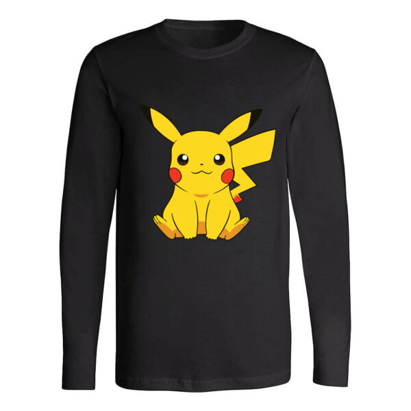 Pikachu Men Long Sleeve Shirt By Lorans Thumbnail