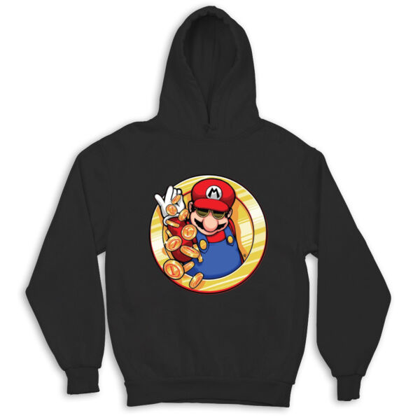 Mario Coin Kids Hoodie By Lorans Thumbnail