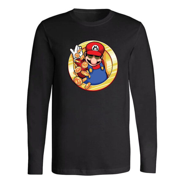 Mario Coin Men Long Sleeve Shirt By Lorans Thumbnail