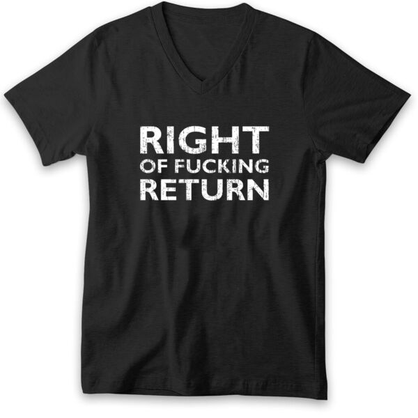Right of Return V-neck Tshirt Thumbnail