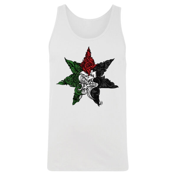Floral Star Palestinian Men Tank Top Thumbnail