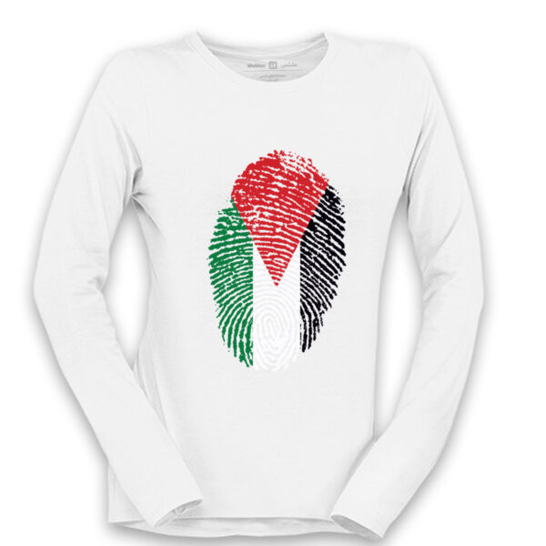Palestine Fingerprint Long Sleeve Shirt Thumbnail