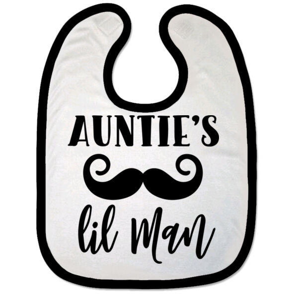 Auntie's Little Man Bib Thumbnail