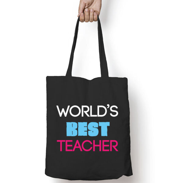 World's Best Teacher Tote Bag Thumbnail
