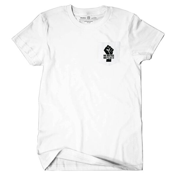 No Justice No Peace Tshirt With Pocket Thumbnail