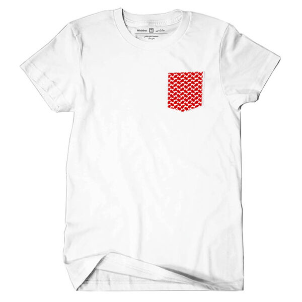 Red Shamagh Tshirt With Pocket Thumbnail