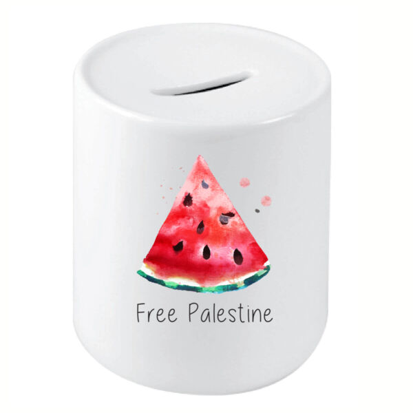 Free Palestine Watermelon Coin Bank Thumbnail