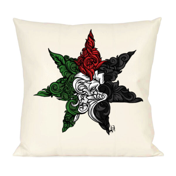 Floral Star Palestinian Pillow Thumbnail