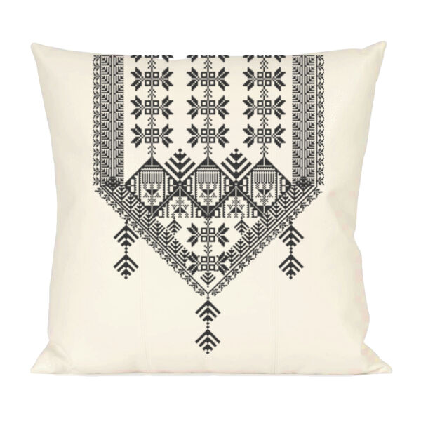 Tatreez black Pillow Thumbnail