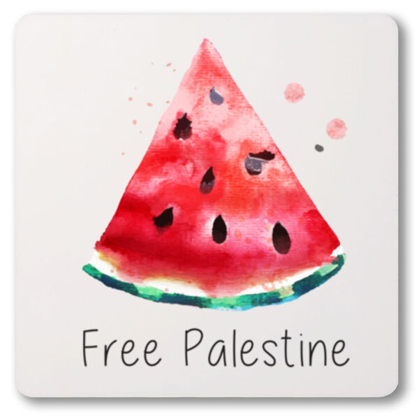 Free Palestine Watermelon Coaster Thumbnail