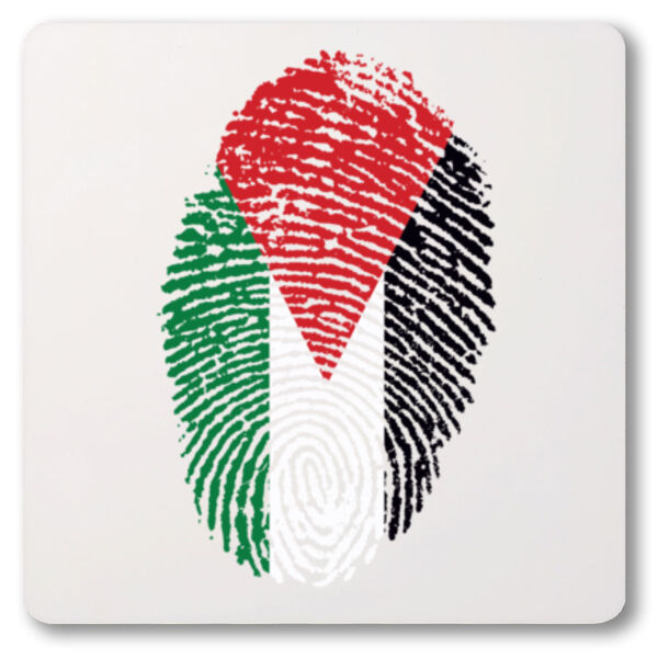 Palestine Fingerprint Coaster Thumbnail