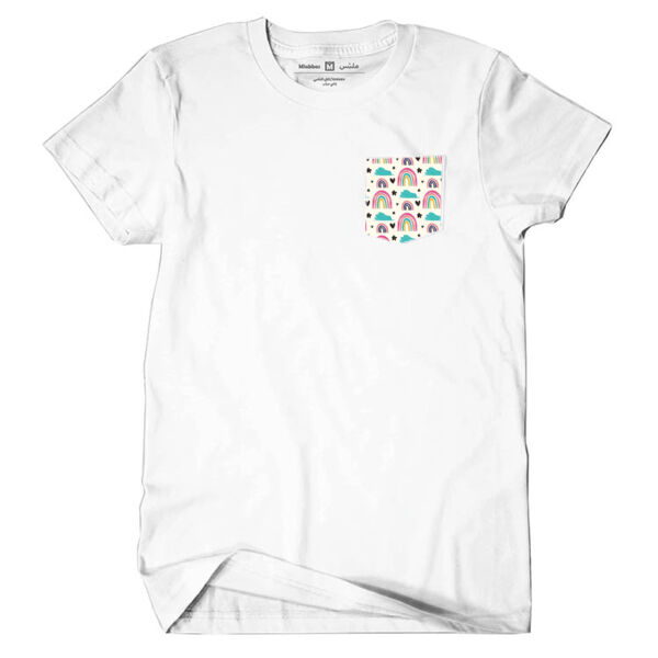 Rainbow Pattern Tshirt With Pocket Thumbnail