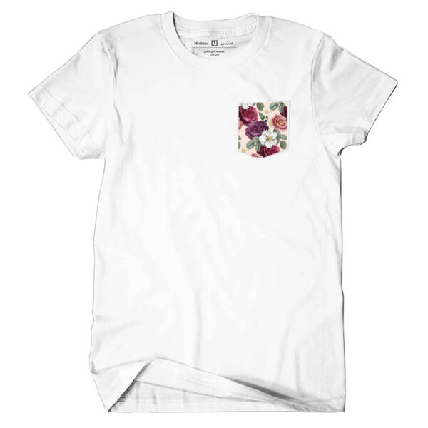 Flowers Pattern Tshirt With Pocket Thumbnail
