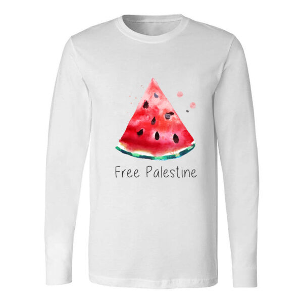 Free Palestine Watermelon Long Sleeve Shirt Thumbnail