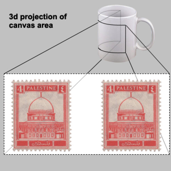 Palestine Stamp Mug Thumbnail