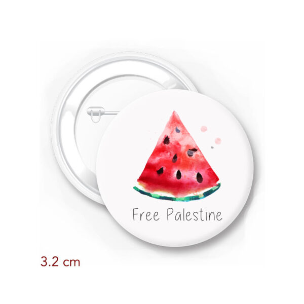 Free Palestine Watermelon Pin Thumbnail