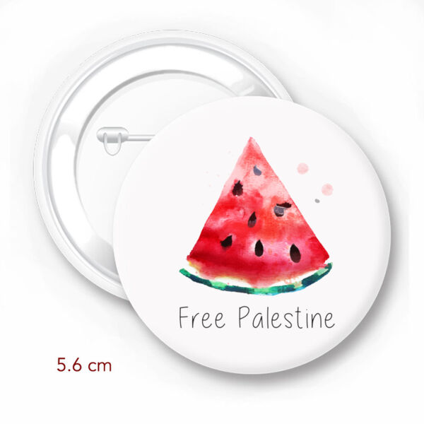 Free Palestine Watermelon Pin Thumbnail