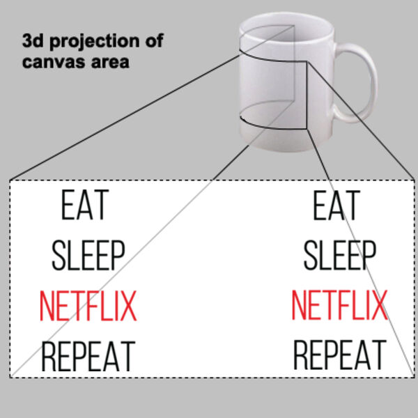 Eat Sleep Netflix Repeat Mug Thumbnail