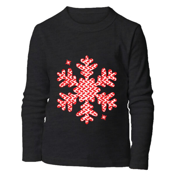 Jordanian Snow Flake Kids Long Sleeve Shirt Thumbnail