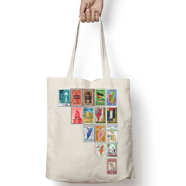 Palestine Stamps Tote Bag Thumbnail