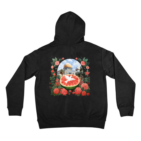 Palestine Watermelon Hoodie (print on back) Thumbnail