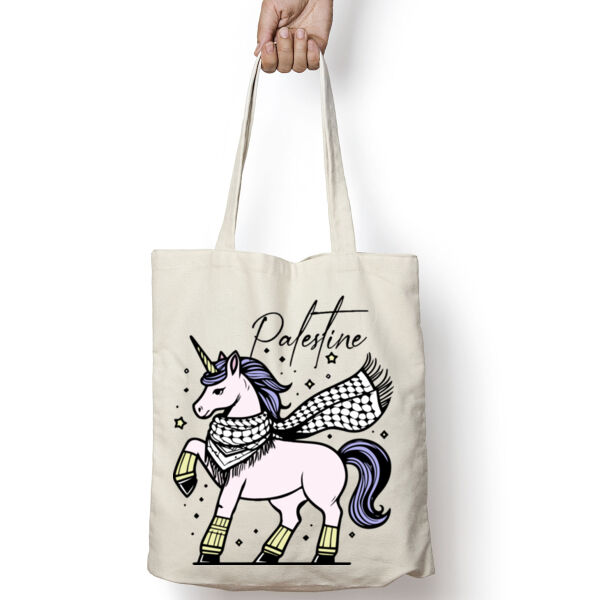 Unicorn Palestine Tote Bag Thumbnail