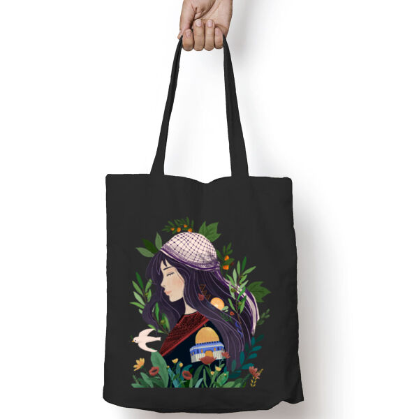 Woman olive tree Tote Bag Thumbnail