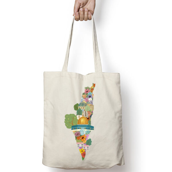 Palestine map Tote Bag Thumbnail