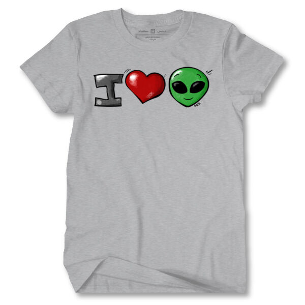 I Love Alien Tshirt Thumbnail