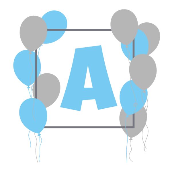 A with balloons Thumbnail