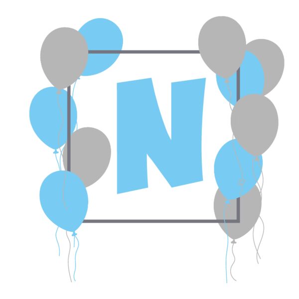 N With Balloons  Thumbnail