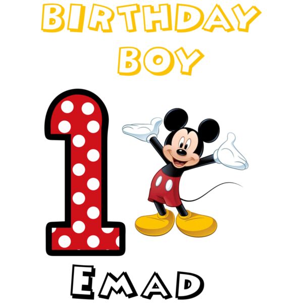 Micky Mouse Birthday Boy Thumbnail