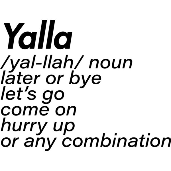 Yalla definition Thumbnail